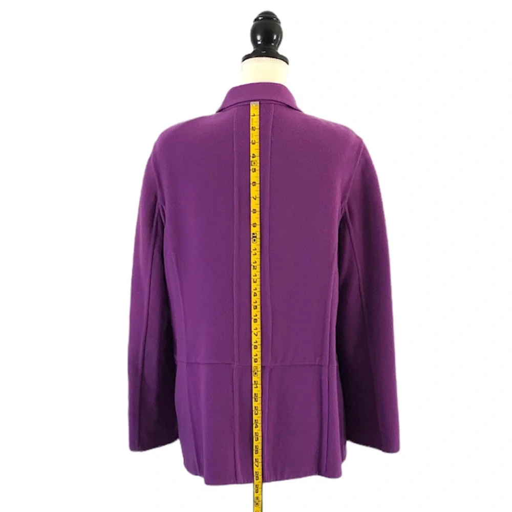 Jones New York Women’s Purple Wool Blend Jacket